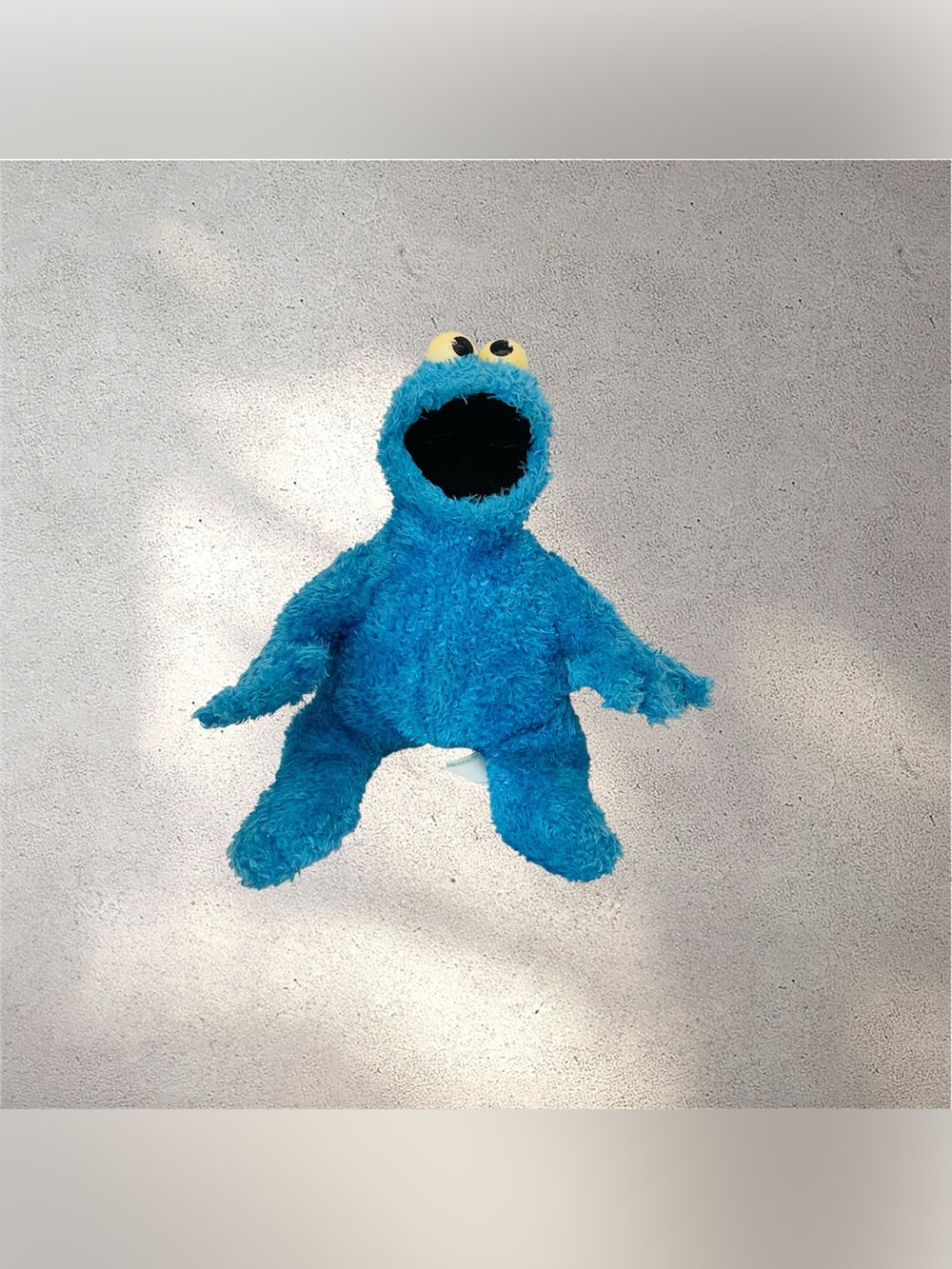 Cookie Monster Plush Bean Bag Doll Sesame Street Place 10 inch
